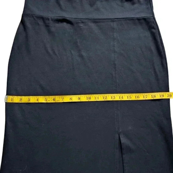 Melow Pencil Skirt Navy Blue Pull On Stretch Side Slit Women's size Extra Large - Picture 10 of 11